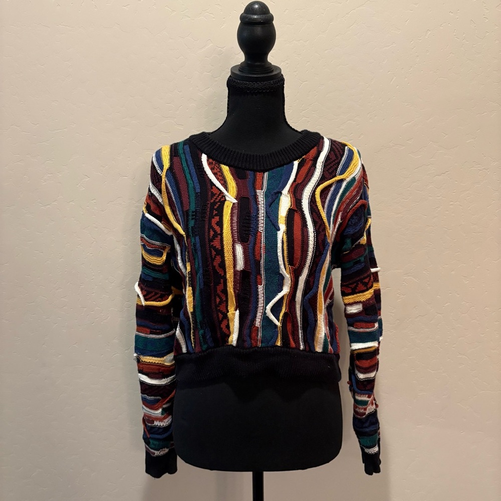 Colorful Knit Patterned Sweater